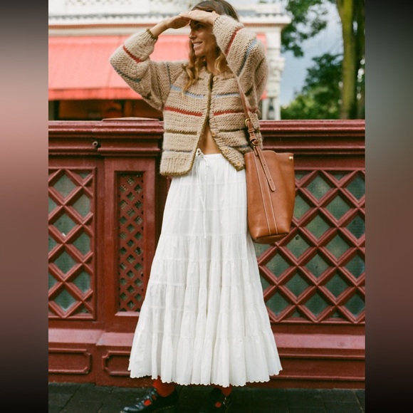 NWT Christy Dawn Leandra Cardigan in Kaleidoscope Stripe size XS 💙♥️💚💛🧡 - Picture 5 of 6